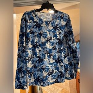 Talbots Floral Long Sleeve Shirt